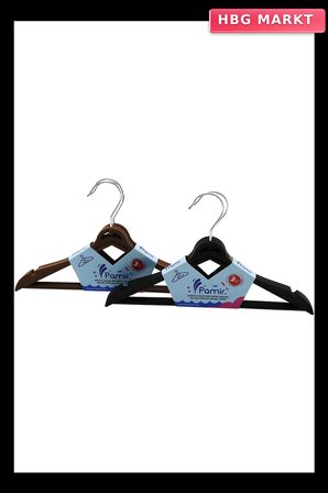 3 Parça Plastik Çocuk Elbise Askısı Metal Başlıklı