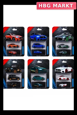Eğitici Oyuncak Araba Seti 6'lı Parça Deluxe Cars