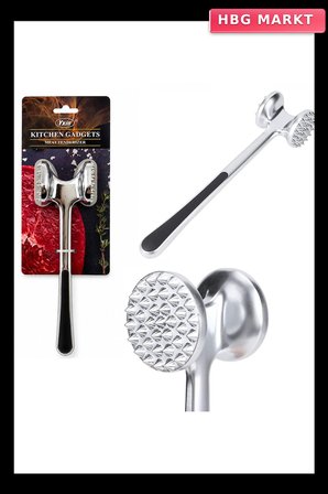ÇİFT BAŞLI - KOMPLE METAL PASLANMAZ ÇELİK ET DÖVECEK (5647)