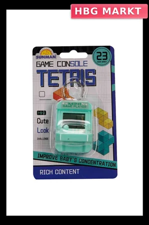 Mey İthalat®  Oyun Konsolu 23 Oyun Modlu Tetris Anahtarlık