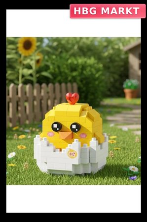 Kabuklu Civciv Mini Blok Oyuncak 150 Parça Eğitici Set