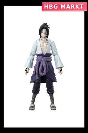 Mey İthalat® Anime Heroes Naruto Sasuke Uchiha Figür ve Aesuar Seti 16 cm
