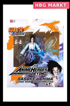 Mey İthalat® Anime Heroes Naruto Sasuke Uchiha Figür ve Aesuar Seti 16 cm