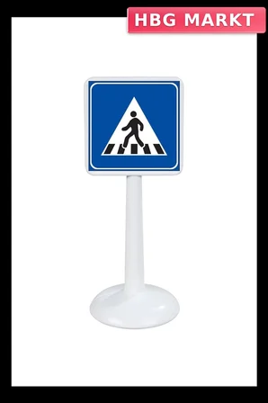 Mini Trafik İşaretleri Eğitici Oyuncak 3 Adet