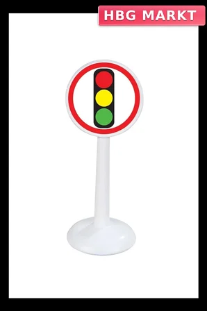 Mini Trafik İşaretleri Eğitici Oyuncak 3 Adet