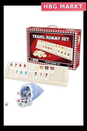 Mey İthalat® 1010402 Travel Rummy Set ,Star okey