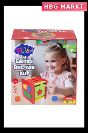 Mey İthalat® ONY-411 Ahşap Eğitici Bultak Küp