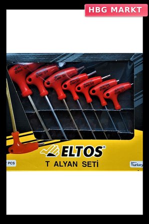 Eltos 7 Parça T Tipi Alyan Takımı 2mm-10mm