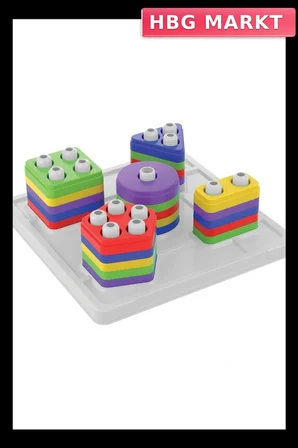 Geometrik Bultak Oyunu Seri 2 Eğitici Ahşap Bulmaca