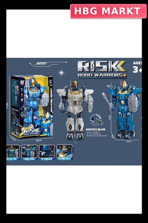 Mey İthalat® IŞIKLI MÜZİKLİ ROKET ATAN ROBOT
