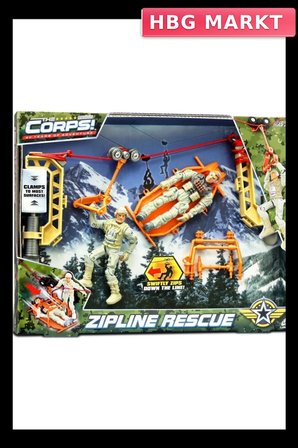 Mey İthalat® Zipline Rescue Asker Oyun Seti