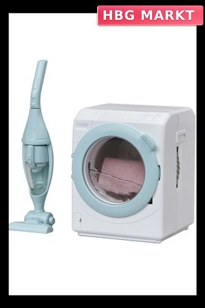Mey İthalat®  Sylvanian Families Çamaşır Makinesi ve Elektrik Süpürgesi Seti 5445