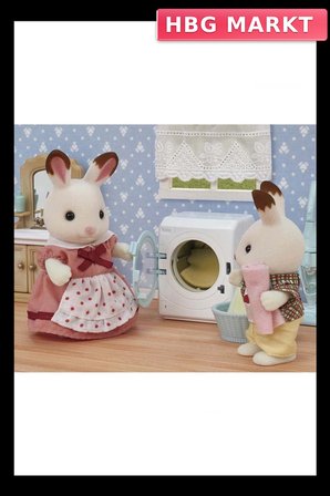Mey İthalat®  Sylvanian Families Çamaşır Makinesi ve Elektrik Süpürgesi Seti 5445