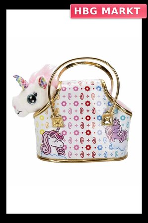 Mey İthalat® Taşıma Çantalı Peluş Unicorn Lou Lou