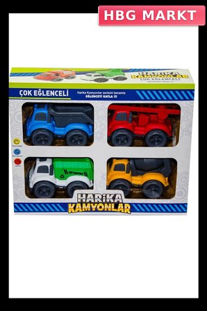 Mey İthalat® CNM20 4LÜ KUT HARİKA KAMYONLAR 30