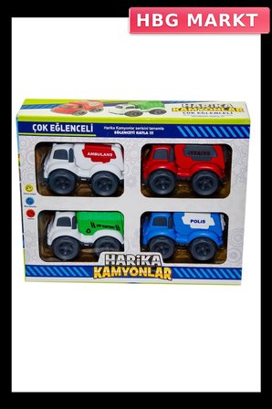 Mey İthalat® CNM20 4LÜ KUT HARİKA KAMYONLAR 30