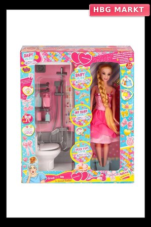 Mey İthalat® OYD-02387 Bebek ve Banyo Oyun Seti - Oyuncak