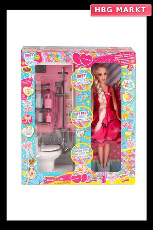 Mey İthalat® OYD-02387 Bebek ve Banyo Oyun Seti - Oyuncak