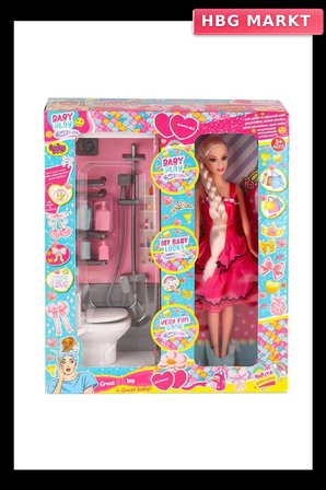 Mey İthalat® OYD-02387 Bebek ve Banyo Oyun Seti - Oyuncak