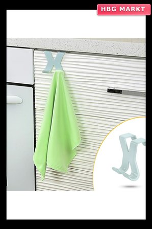 Mutfak Banyo Dolap Kapağına Takılan Metal Havlu Askılığı Aparatı