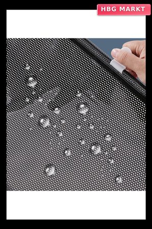 58x125 cm PVC Cam Paneli Güneşlik Perde Makaralı Aç-Kapa Vantuzlu Montaj