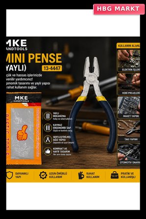 MİNİ - 4.5 INC - 115M ÇELİK PENSE YAYLI (5647)
