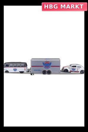 1/64 Yarış Takımı Römork ve Araç Seti Diecast Model