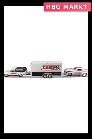1/64 Yarış Takımı Römork ve Araç Seti Diecast Model