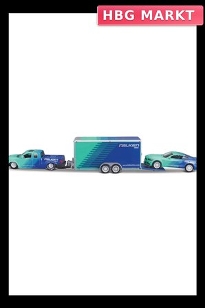 1/64 Yarış Takımı Römork ve Araç Seti Diecast Model