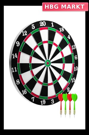 12 İnç Ahşap Dart Tahtası Dayanıklı ve Fonksiyonel