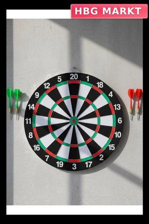 12 İnç Ahşap Dart Tahtası Dayanıklı ve Fonksiyonel