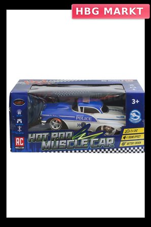 Mey İthalat® MK8038B Kumandalı SEsli Işıklı Polis Arabası 1:16 -Can Oyuncak