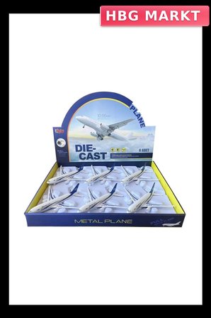 Mey İthalat® HW-180 2830 BLUE CB IŞIKLI SESLİ METAL YOLCU UÇAĞI