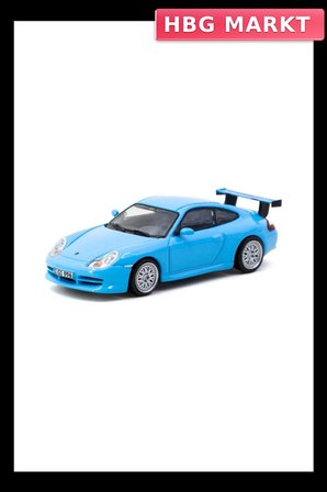 1/64 Ölçek 911 GT3 Model Araba 996 Light Blue Diecast