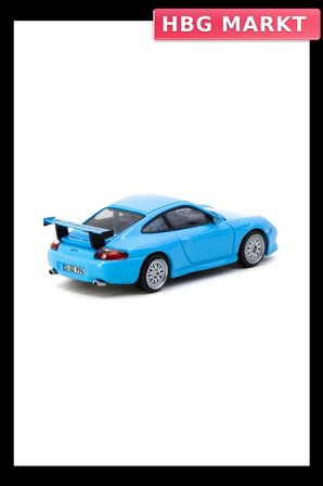 1/64 Ölçek 911 GT3 Model Araba 996 Light Blue Diecast