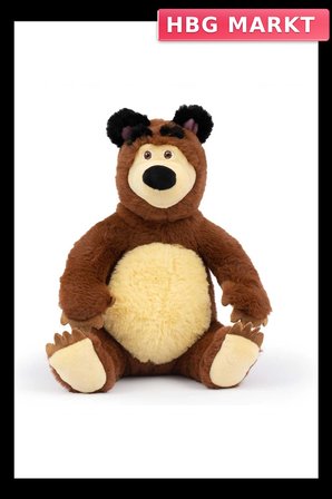 Mey İthalat®   Masha ile Koca Ayı 20 Cm Peluş 12 Cm Bebek MHA21000