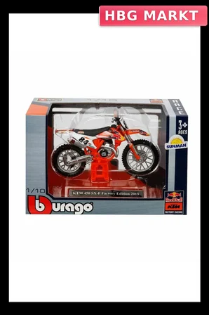 Mey İthalat® 51070 -BUR-1:18 Motor Red Bull KTM 450 2 Asorti