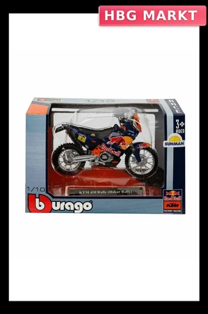 Mey İthalat® 51070 -BUR-1:18 Motor Red Bull KTM 450 2 Asorti