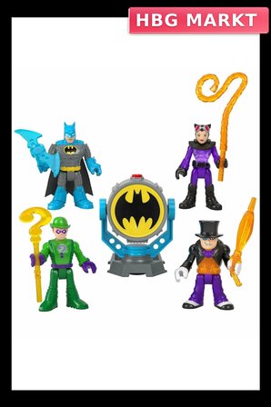 Mey İthalat® HFD47 Bat-Tech Bat-Signal Figür Seti,  Super Friends