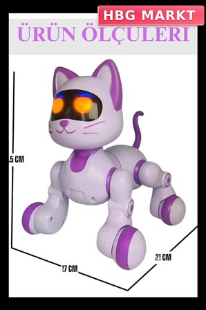 Mey İthalat® SH40194 U/K DANS EDEN ROBOT KEDİ