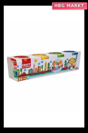 Mey İthalat® Crafy 4'lü Oyun Hamuru 520 Gr.