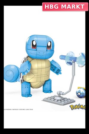 Mey İthalat® GYH00  Squirtle - Yap ve Oyna Figürler 199 parça +7 yaş