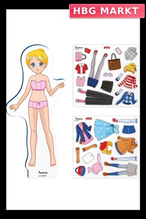 Mey İthalat® Manyetik Moda Bebeği
