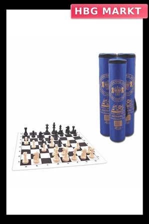 Mey İthalat® 1050651  Okul Satranç Takımı-Bez Çantalı ,Starokey