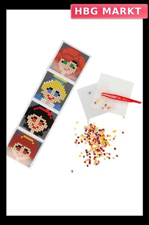 Mey İthalat® 4in1 Princess Pixel Pixel Boncuk Aktivite ve Oyuncak Seti