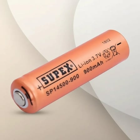 14500 3,7V 900 mAh Lityum Başlıklı Pil