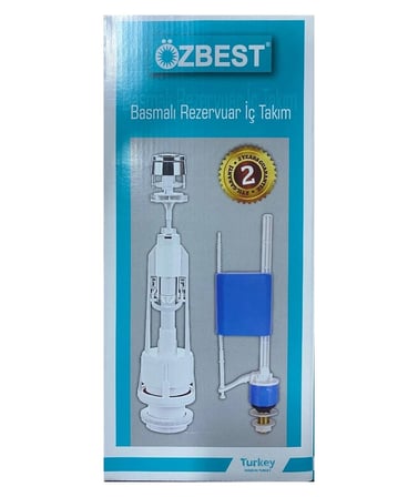 Özbest Su Tasarruflu Basmalı Klozet Rezervuar İç Takımı  Uyumlu ve Dayanıklı