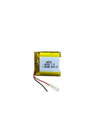 602626 3.7V 400mAh Li-Polymer Pil (Devreli/1.5A)