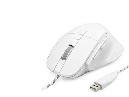 7D Ergonomi̇k Kablolu Ofi̇s Mouse 3600 Dpi - Beyaz ND1209W