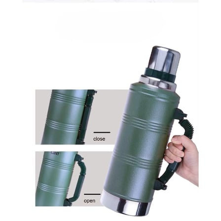 Kamp ve Seyahat İçin 2.2 Litre Paslanmaz Çelik Vakumlu Termos Sıcak Soğuk Koruma